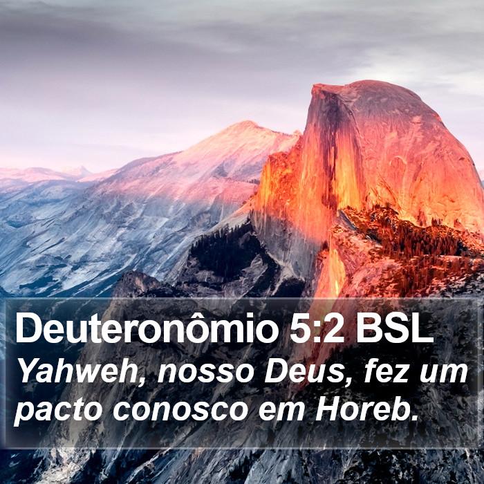 Deuteronômio 5:2 BSL Bible Study