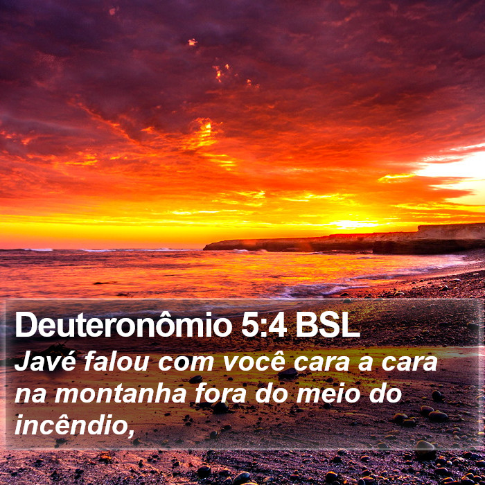 Deuteronômio 5:4 BSL Bible Study