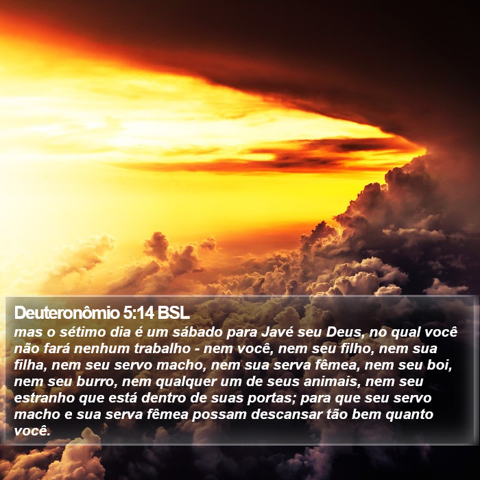 Deuteronômio 5:14 BSL Bible Study