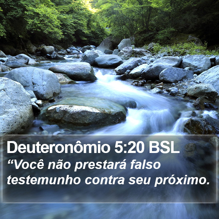 Deuteronômio 5:20 BSL Bible Study