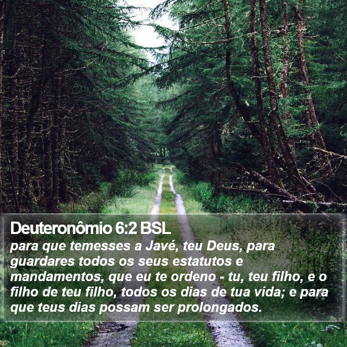 Deuteronômio 6:2 BSL Bible Study