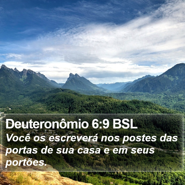 Deuteronômio 6:9 BSL Bible Study