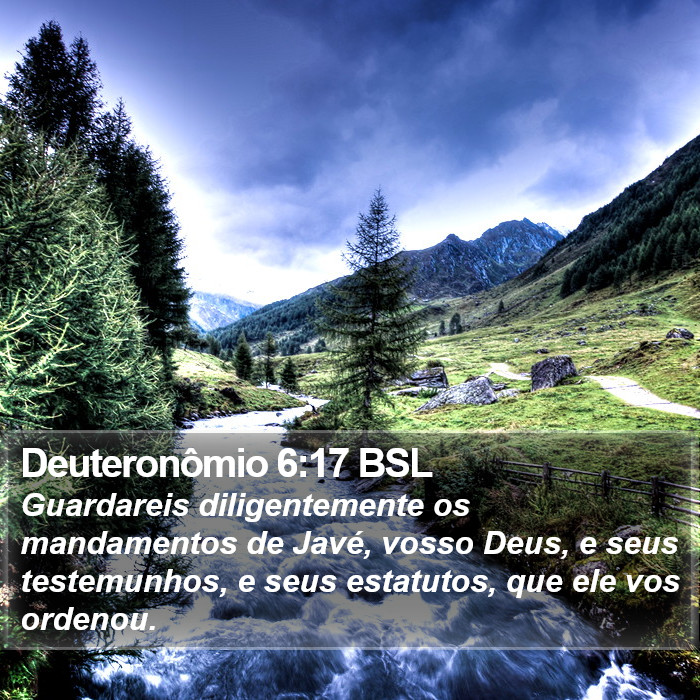 Deuteronômio 6:17 BSL Bible Study