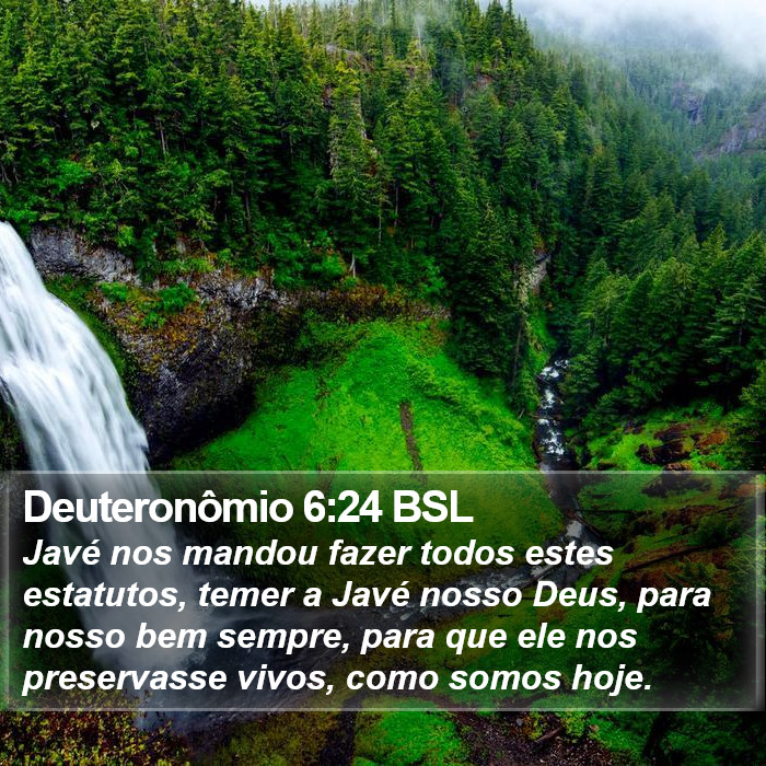 Deuteronômio 6:24 BSL Bible Study