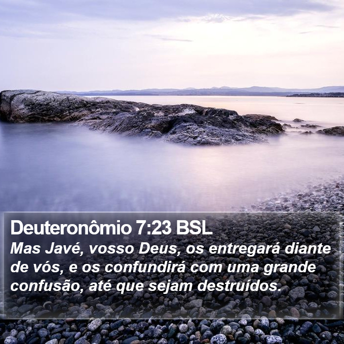 Deuteronômio 7:23 BSL Bible Study