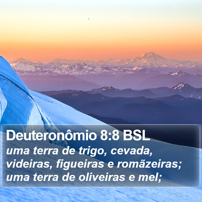 Deuteronômio 8:8 BSL Bible Study