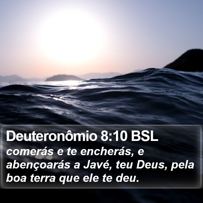 Deuteronômio 8:10 BSL Bible Study