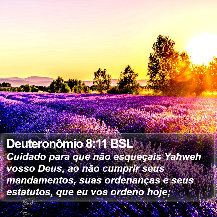 Deuteronômio 8:11 BSL Bible Study