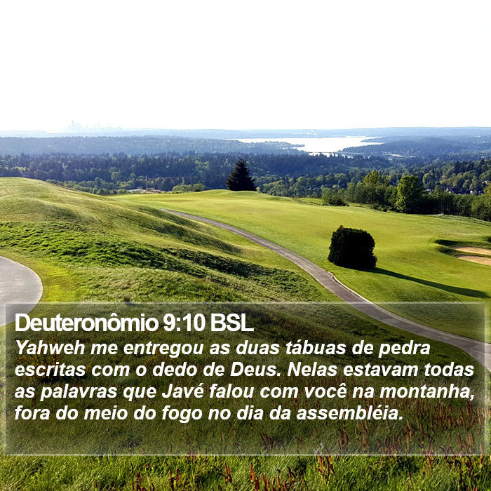 Deuteronômio 9:10 BSL Bible Study
