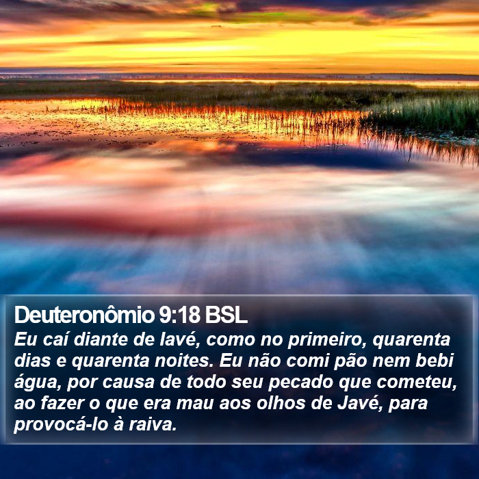 Deuteronômio 9:18 BSL Bible Study