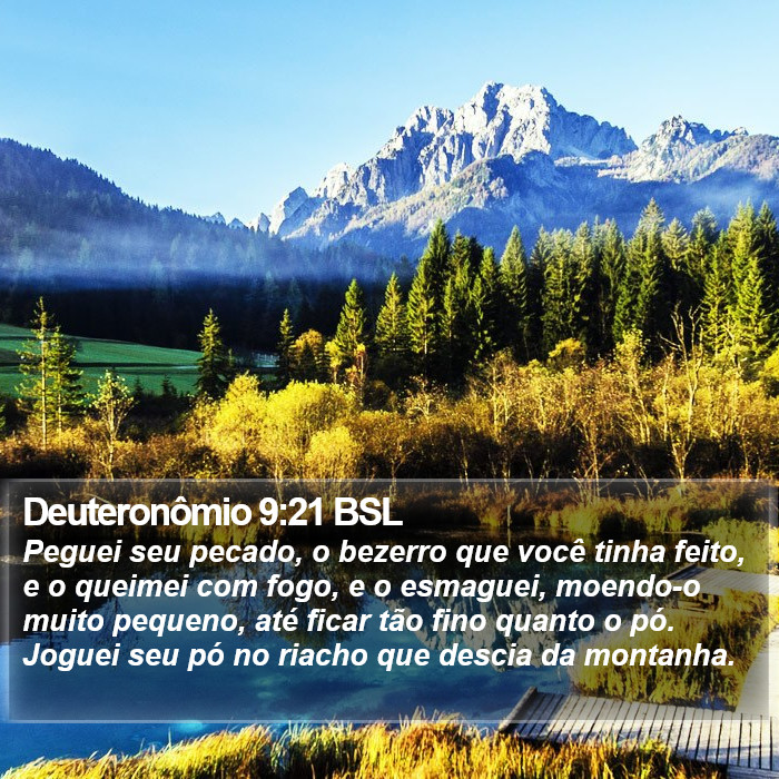 Deuteronômio 9:21 BSL Bible Study