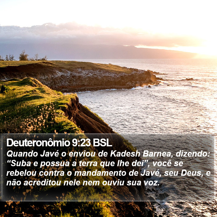 Deuteronômio 9:23 BSL Bible Study