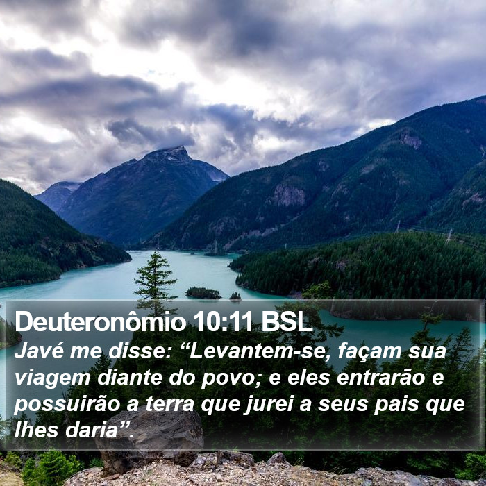 Deuteronômio 10:11 BSL Bible Study