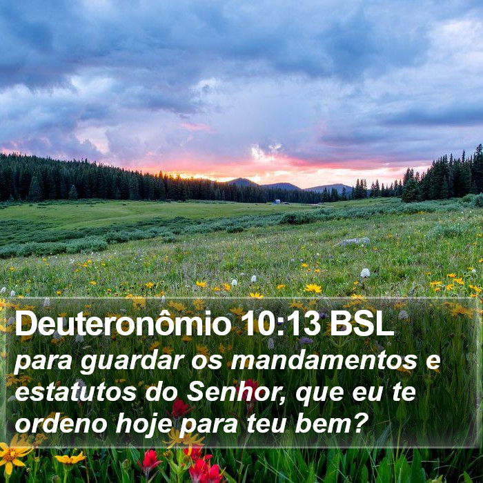 Deuteronômio 10:13 BSL Bible Study