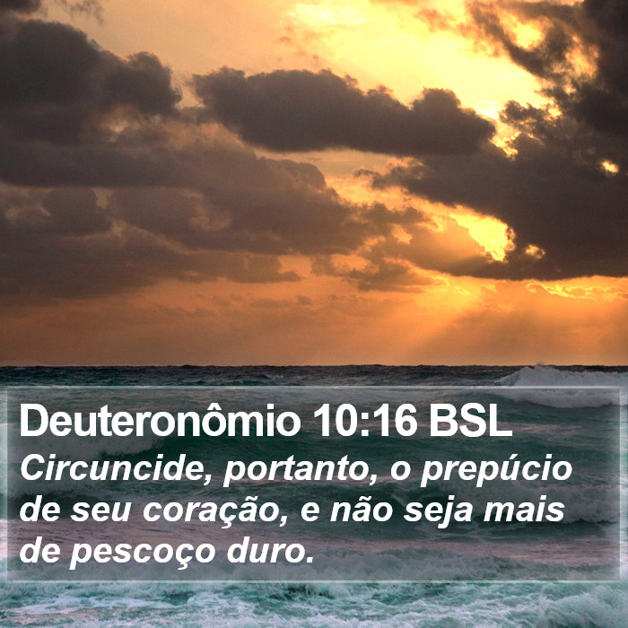 Deuteronômio 10:16 BSL Bible Study