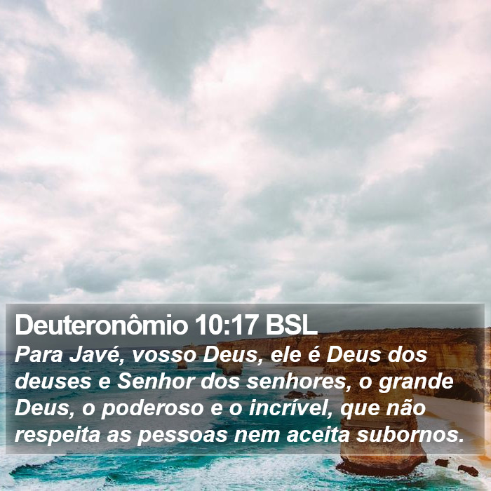 Deuteronômio 10:17 BSL Bible Study