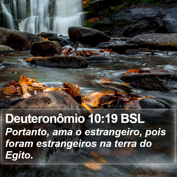 Deuteronômio 10:19 BSL Bible Study