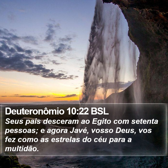 Deuteronômio 10:22 BSL Bible Study