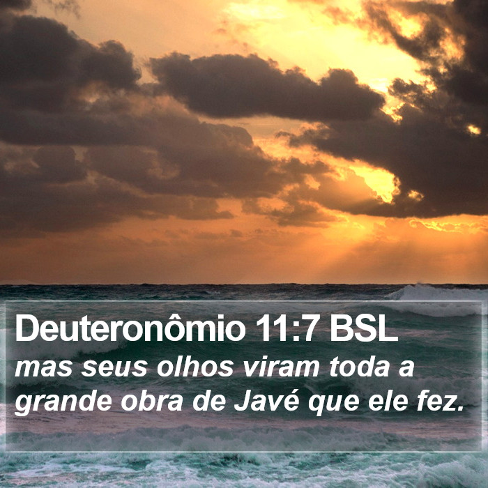 Deuteronômio 11:7 BSL Bible Study