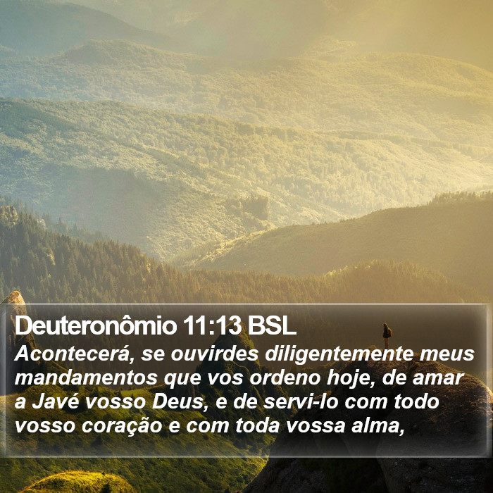 Deuteronômio 11:13 BSL Bible Study