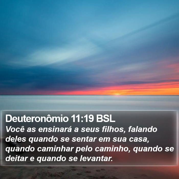 Deuteronômio 11:19 BSL Bible Study