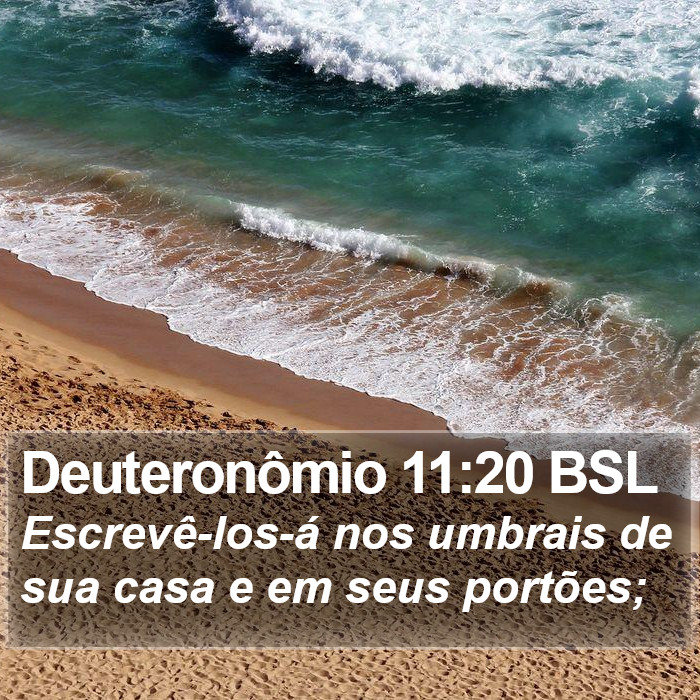 Deuteronômio 11:20 BSL Bible Study