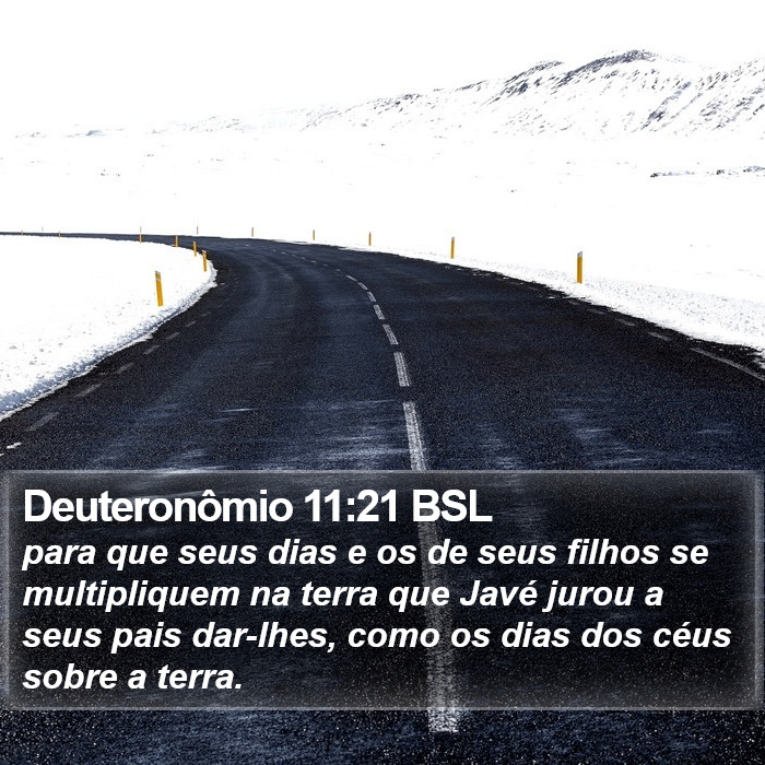 Deuteronômio 11:21 BSL Bible Study