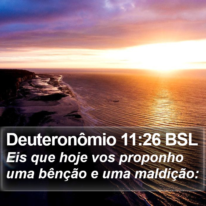 Deuteronômio 11:26 BSL Bible Study