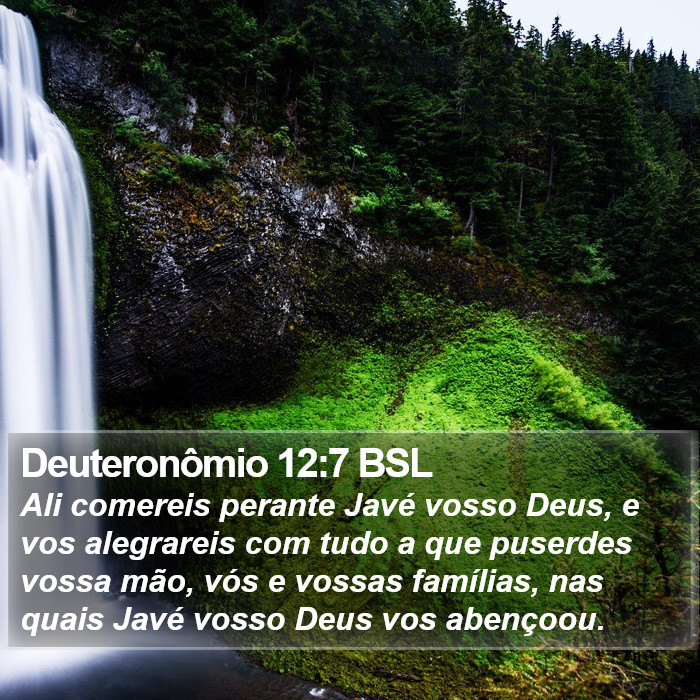 Deuteronômio 12:7 BSL Bible Study