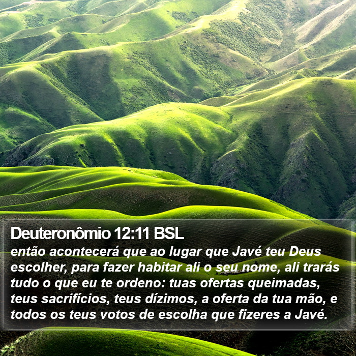 Deuteronômio 12:11 BSL Bible Study