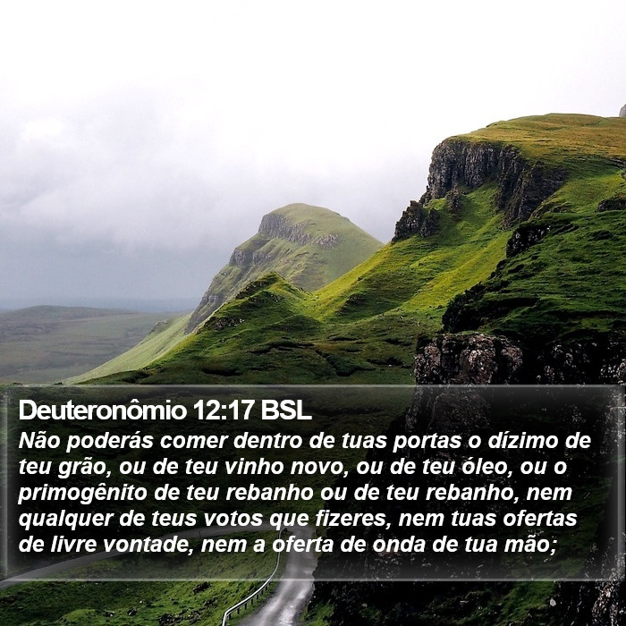 Deuteronômio 12:17 BSL Bible Study
