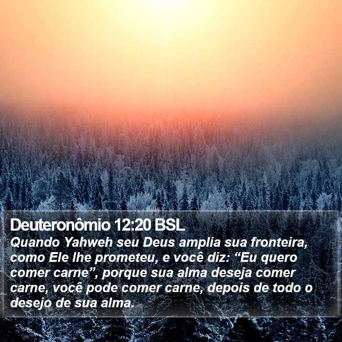 Deuteronômio 12:20 BSL Bible Study