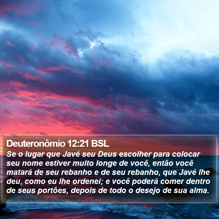 Deuteronômio 12:21 BSL Bible Study