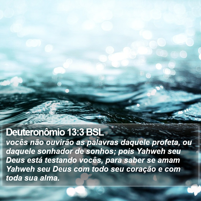 Deuteronômio 13:3 BSL Bible Study