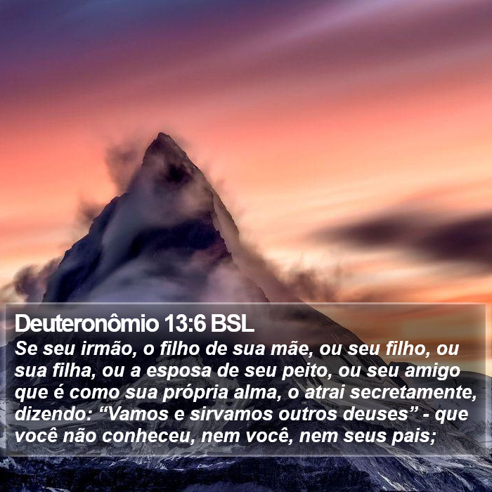 Deuteronômio 13:6 BSL Bible Study