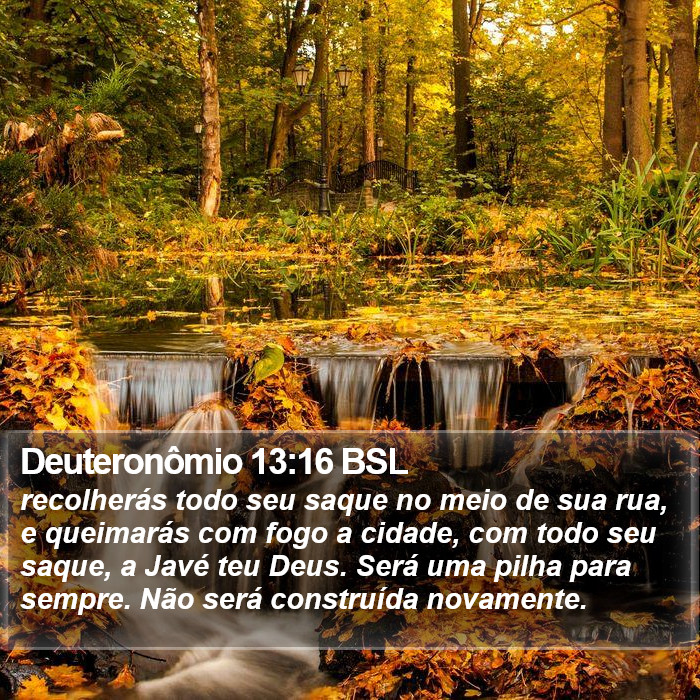 Deuteronômio 13:16 BSL Bible Study