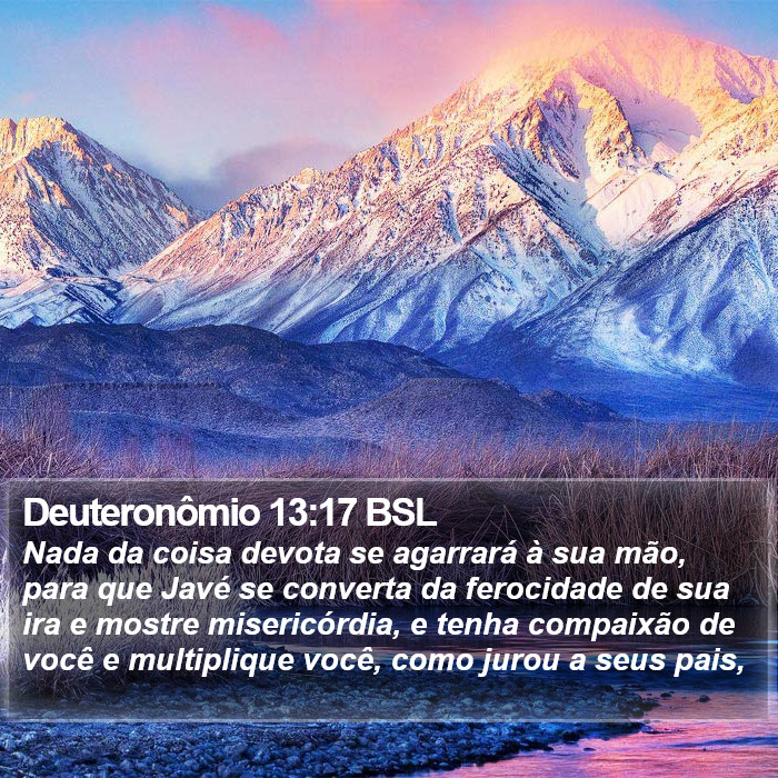 Deuteronômio 13:17 BSL Bible Study