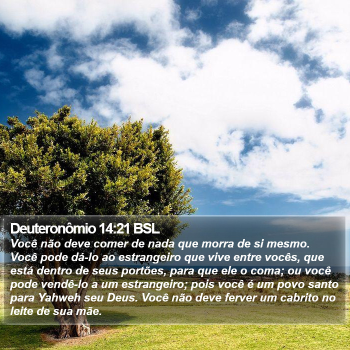Deuteronômio 14:21 BSL Bible Study