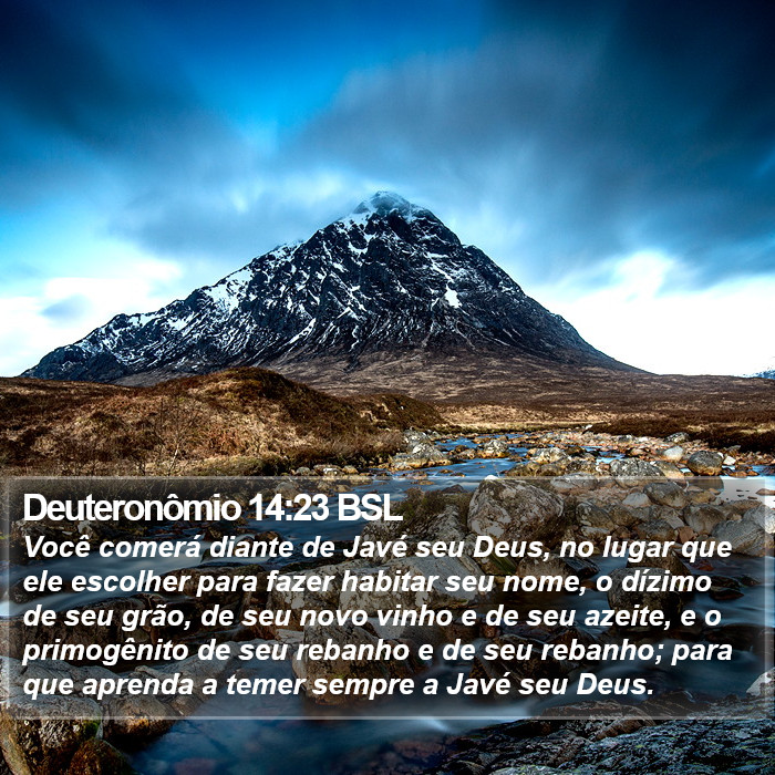 Deuteronômio 14:23 BSL Bible Study