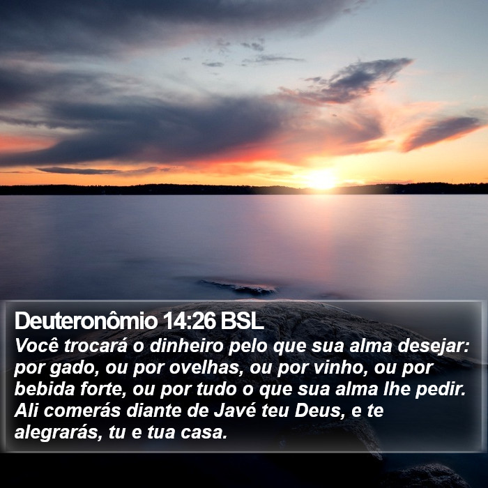 Deuteronômio 14:26 BSL Bible Study