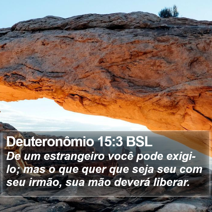 Deuteronômio 15:3 BSL Bible Study
