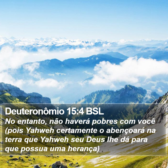 Deuteronômio 15:4 BSL Bible Study