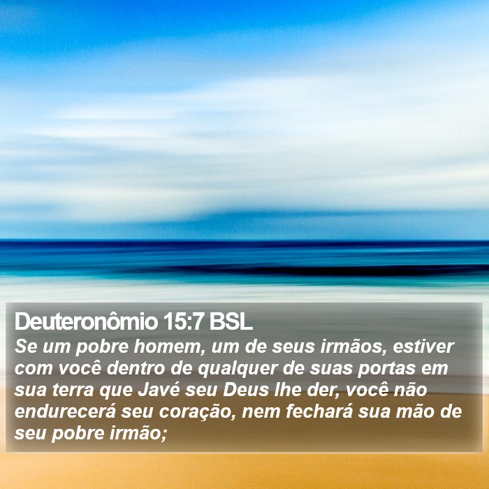 Deuteronômio 15:7 BSL Bible Study