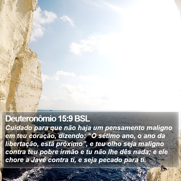 Deuteronômio 15:9 BSL Bible Study