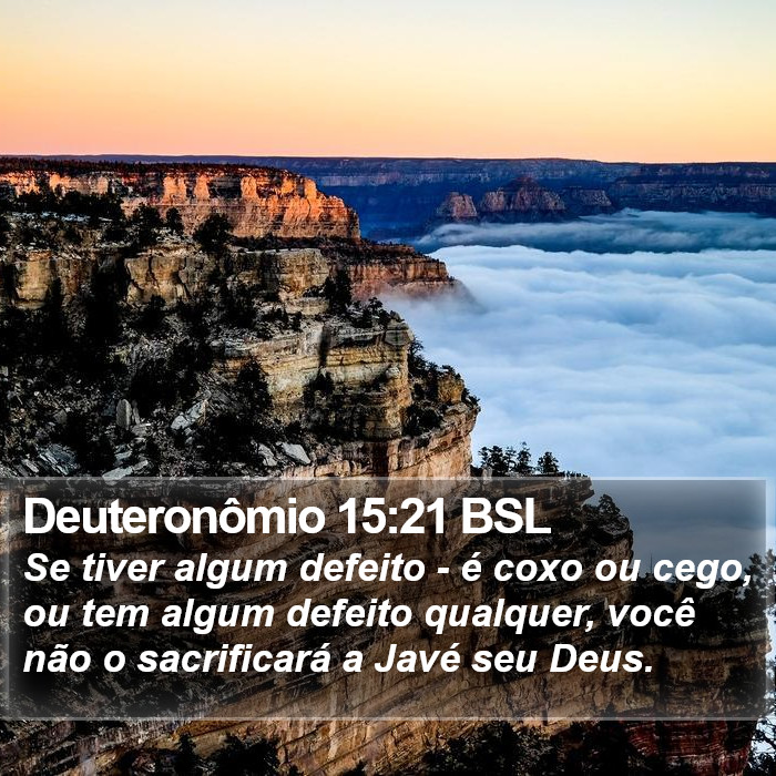 Deuteronômio 15:21 BSL Bible Study