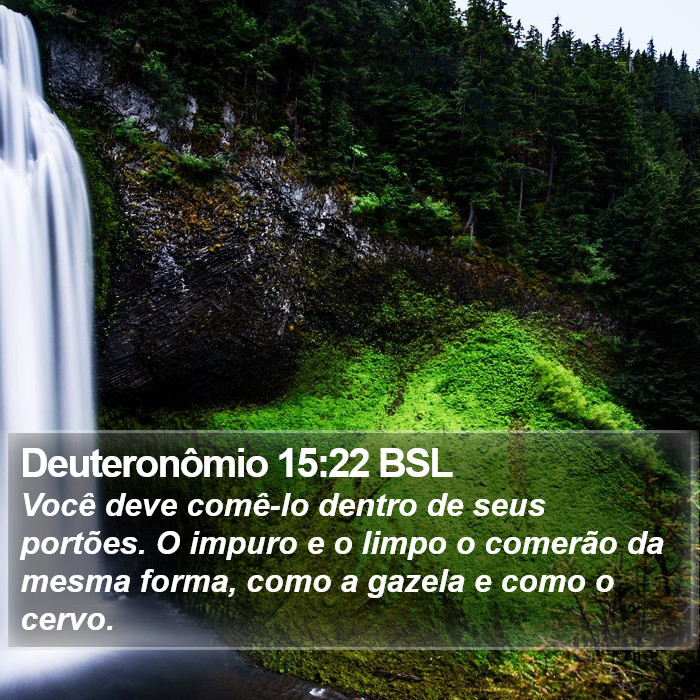 Deuteronômio 15:22 BSL Bible Study