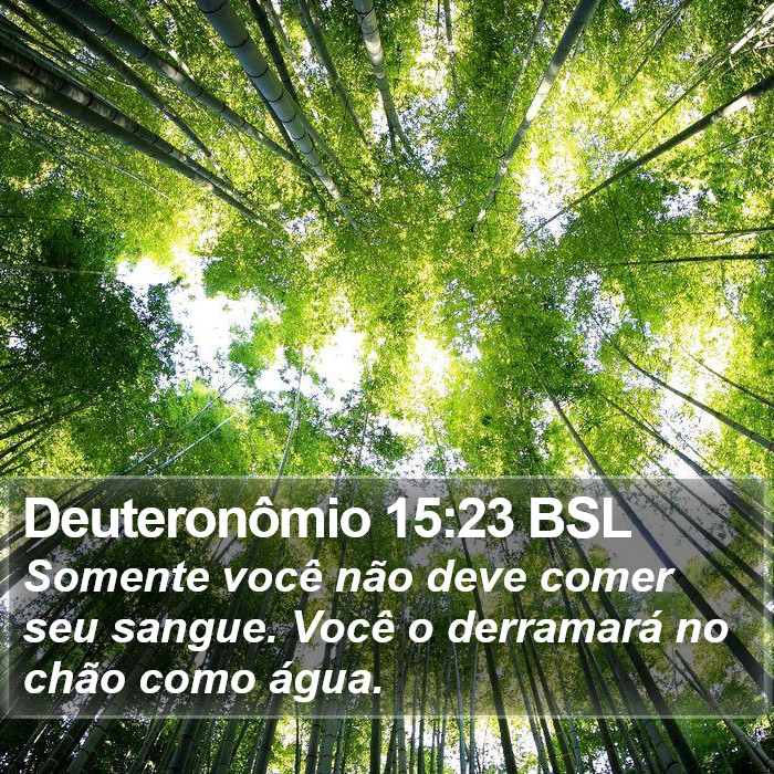 Deuteronômio 15:23 BSL Bible Study
