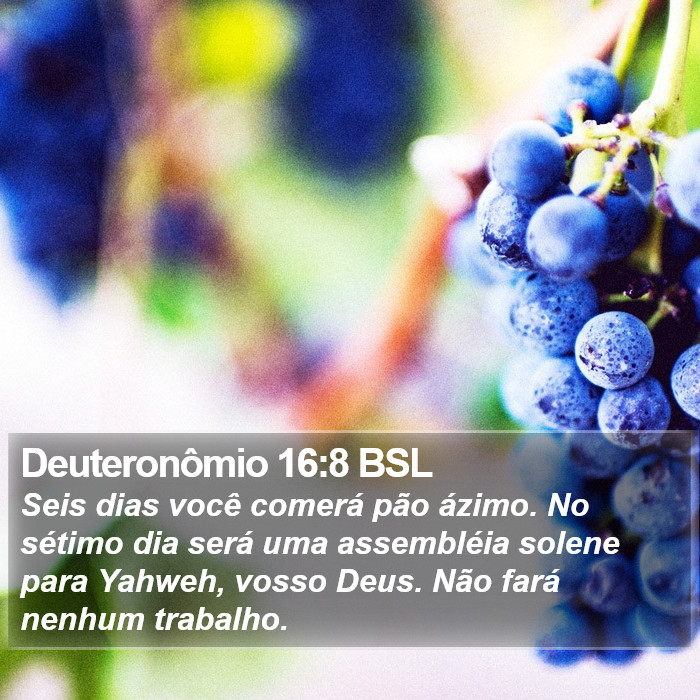 Deuteronômio 16:8 BSL Bible Study