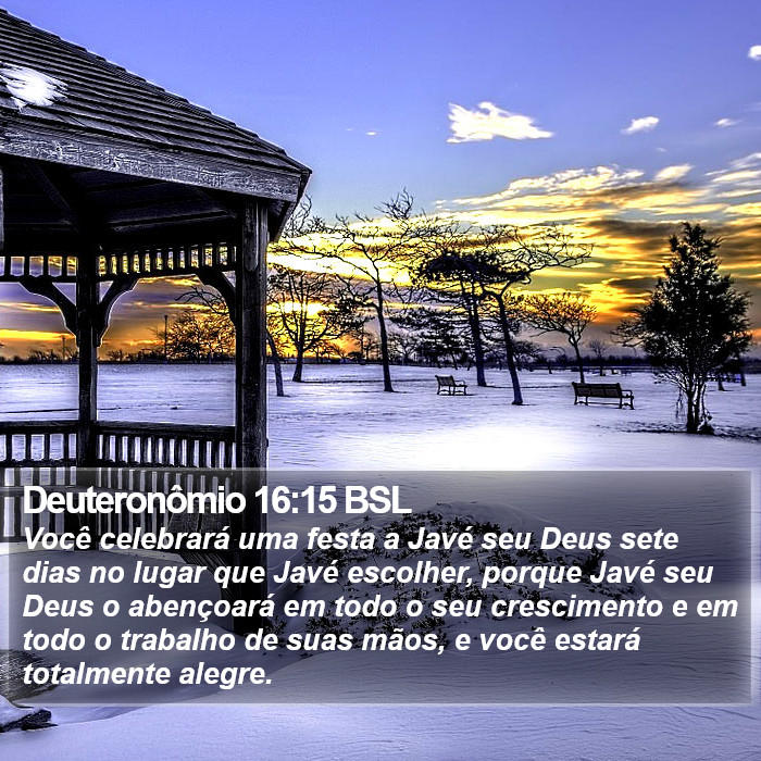 Deuteronômio 16:15 BSL Bible Study