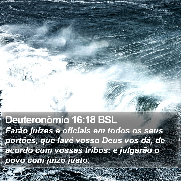 Deuteronômio 16:18 BSL Bible Study